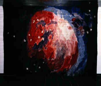 Orionnebulosan. Rymdhuset, Kiruna. 245 x 350 cm. -83